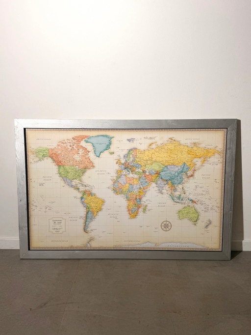 Vintage Rand McNally World Map – Classic Edition