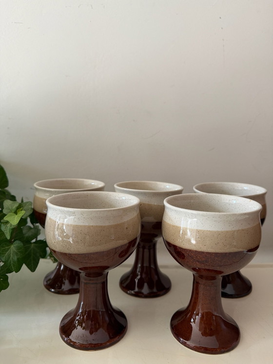 Tazze da caffè Mid Century con piedistallo – Stoviglie, Ceramica (photo 2 of 6)