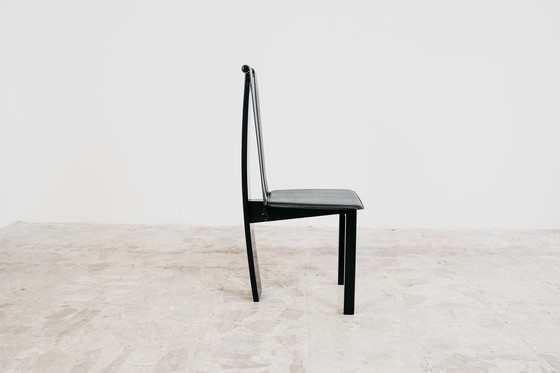 Image 1 of Set 4 Sedie Da Pranzo Postmoderne Design Anni ‘80 Modernariato