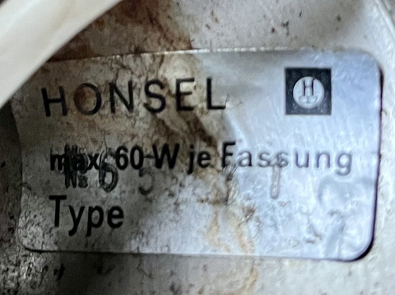 Image 1 of Lampada a sospensione Honsel in vetro/cromo degli anni sessanta