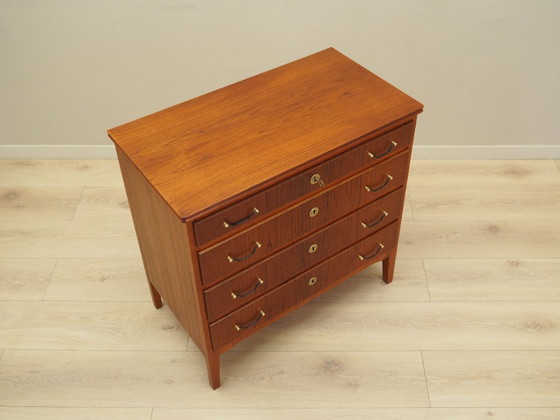 Image 1 of Cómoda de teca, diseño danés, años 70, producción: Dinamarca