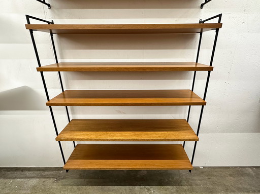 Vintage Wall Rack | Omnia | Wall Shelf | Teak | 5 Shelves