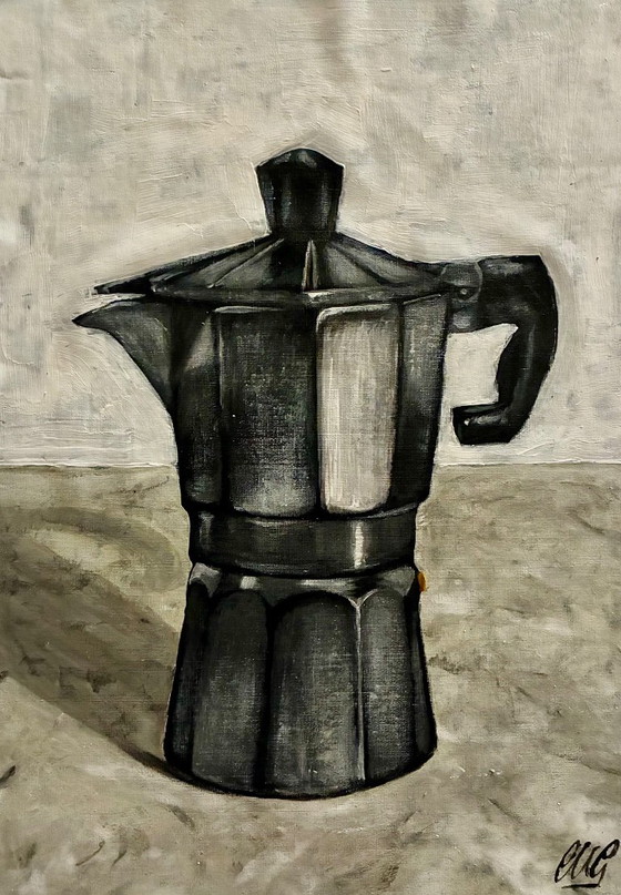 Coffee Maker – Walter Geraci, Paintings & Drawings, Canvas (photo 11 of 11)