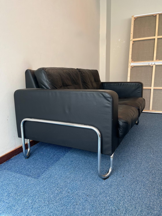 Image 1 of Dutch Originals Gispen AD2 Sofa - Schwarzes Leder