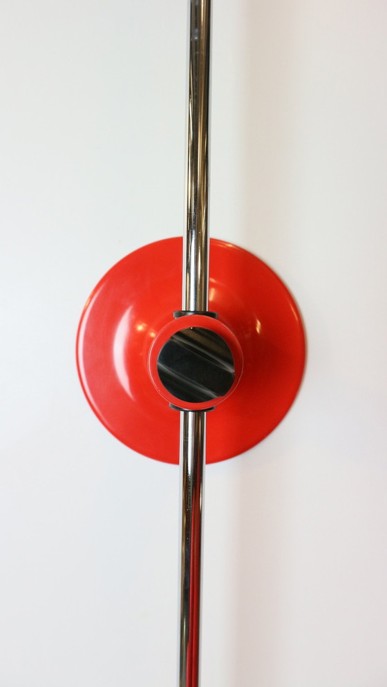 Image 1 of Lampe murale rouge en forme d'araignée de Joe Colombo pour O-Luce, 1965