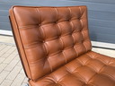 Fauteuil relax Knoll Barcelona, ​​cuir Venezia Cognac en état neuf !
