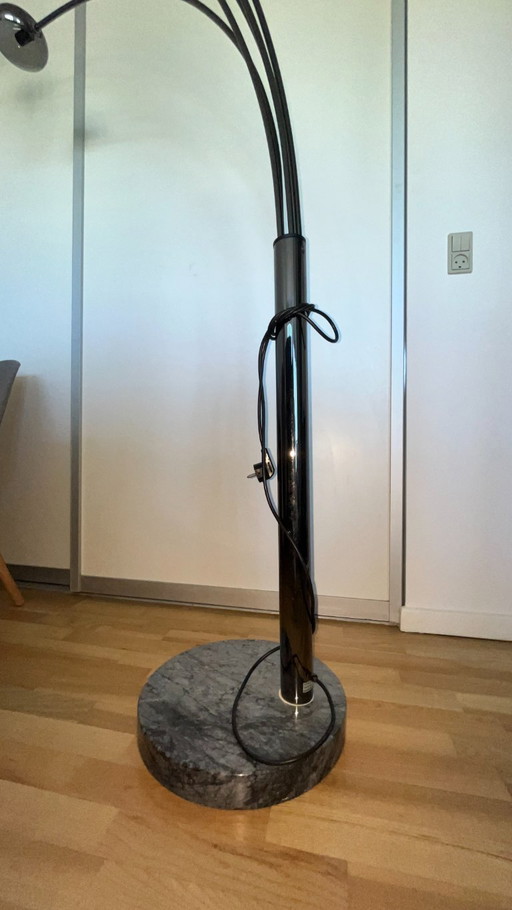 Vintage Cottex A-100 „Waterfall“ Standerlampe – Marmor und Marmor (70er Jahre)