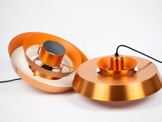 Image 1 of Coppia di 2 lampade vintage danesi Nova di Jo Hammerborg, Fog og Morup, 1963