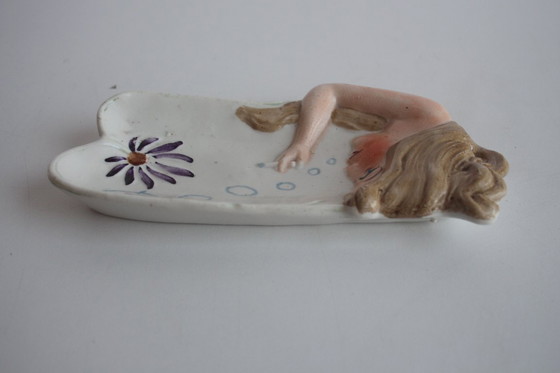 Image 1 of Dekorative Porzellanschale im Art-déco-Stil, 1930er Jahre.