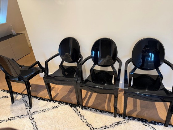 Image 1 of Set di 4 poltrone Kartell Louis Ghost Philippe Starck