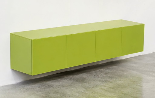 Lago ‘Amplia’ design hangkast – zwevend dressoir in olijfgroen
