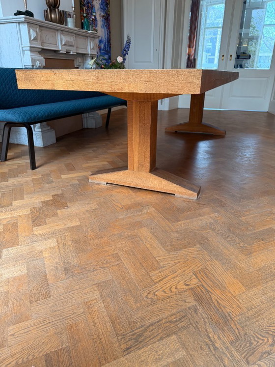 Image 1 of Piet Hein Eek oak canteen table