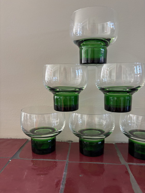 Image 1 of Vintage Luminarc wijnglazen likeurglazen 6x