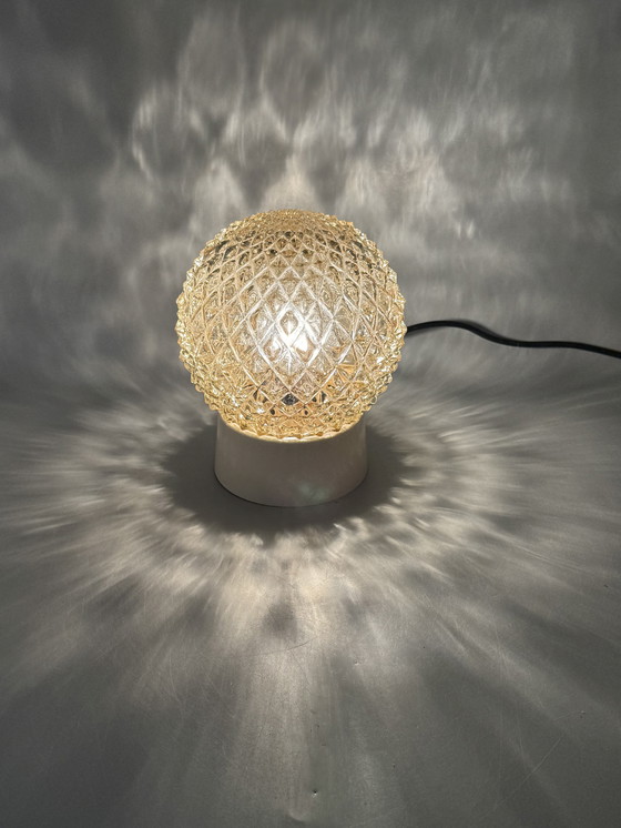 Image 1 of Vintage ceiling lamp in cut glass