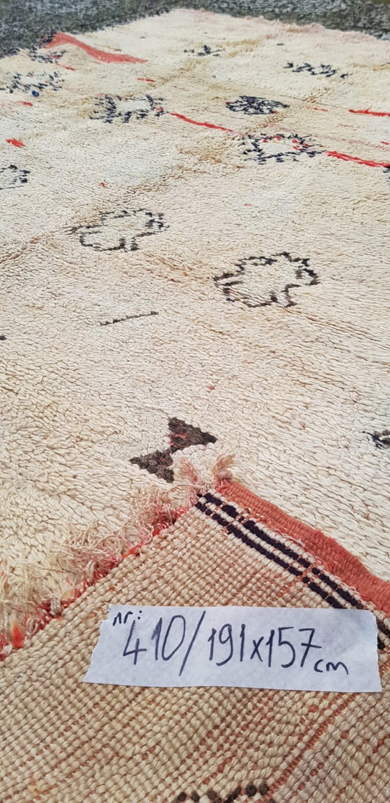 Image 1 of Alfombra bereber de lana anudada a mano, 191 x 157 cm