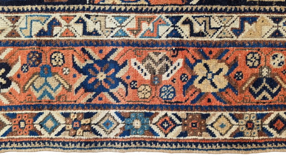Image 1 of Handmade Antiek Persian wool Qashqai carpet Tribal Nomad 148x258cm