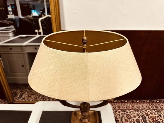Lampada da tavolo Bouillotte francese antica, Lampade da tavolo, Ottone, Vintage (foto 4 di 10)