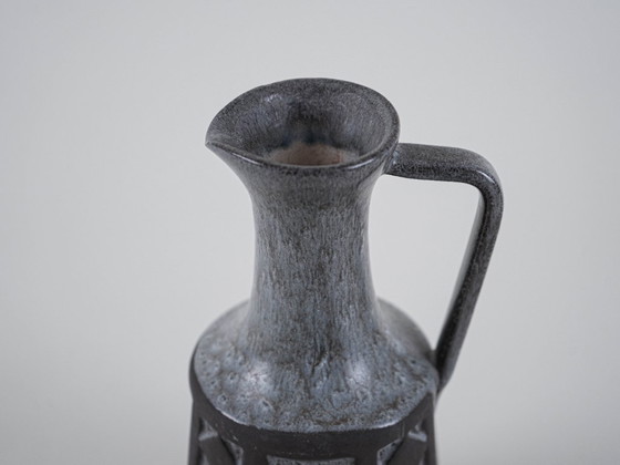 Image 1 of Grey ceramic vase, Danish design, 1970s, manufactured by Frank Keramik