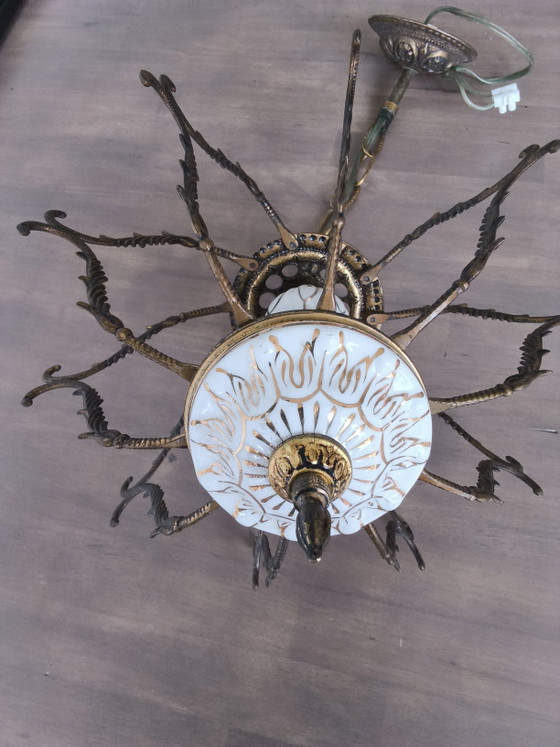 Plafonnier vintage – Porcelain, Copper (photo 3 of 9)