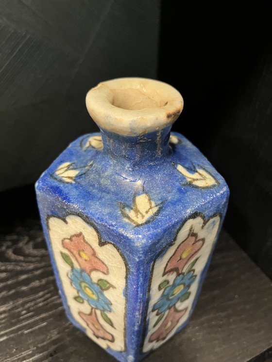 Qajar Perzisch Olieflesje – Decoratieve objecten, Ceramic (photo 3 of 7)