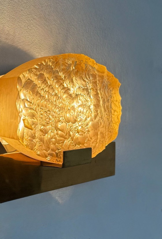 Image 1 of Lampada da parete vintage attribuita a Serge Mouille, ottone e resina, Dallux, Francia 1960