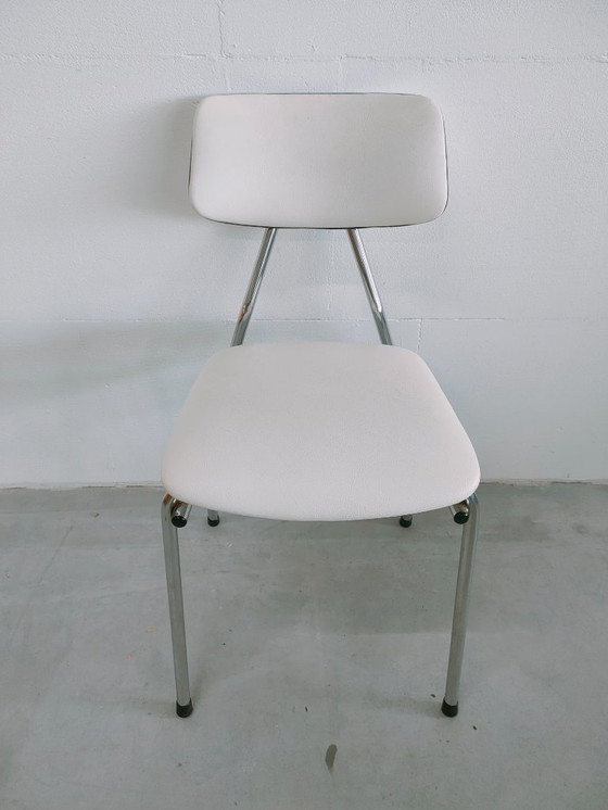 Image 1 of sedia da pranzo vintage anni '60 in tubolare, sedia laterale