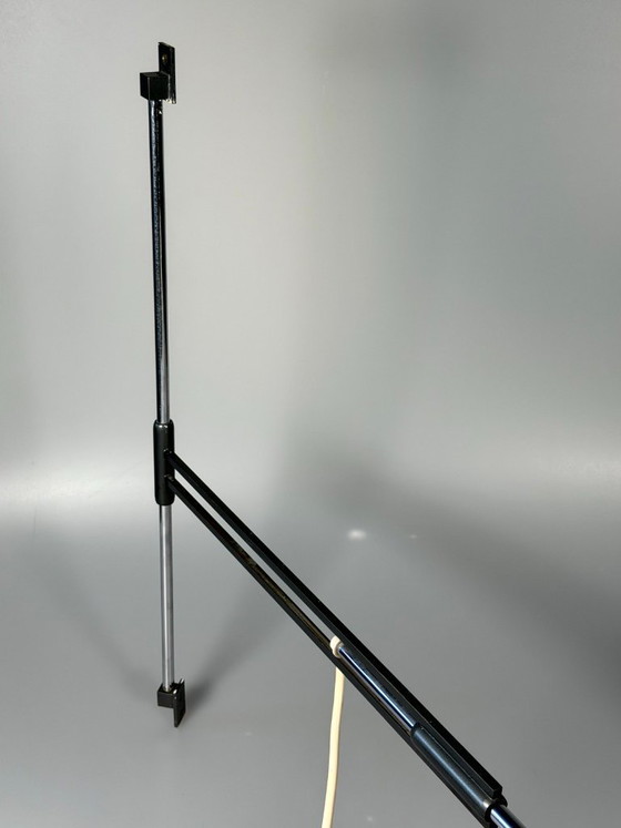 Image 1 of 60er 70er Jahre Wandlampe Wall Sconce ausziehbar Metall Chrom Mid Century Design