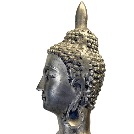 Large Chinese Incense Buddha – 1980s – 85.6 cm – Sculpture (photo 22 of 30)