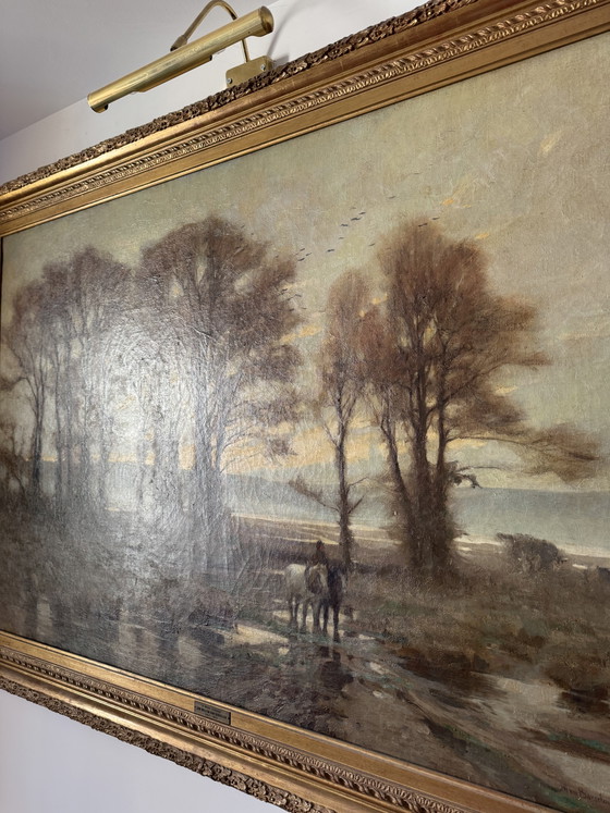 Dipinto Monumentale Jan Willem Von Borselen (1825-1892) – Dipinti e disegni, Canvas, Wood (photo 2 of 15)