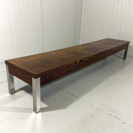 Image 1 of Langer, niedriger Fernsehtisch aus Wenge, 1970er Jahre