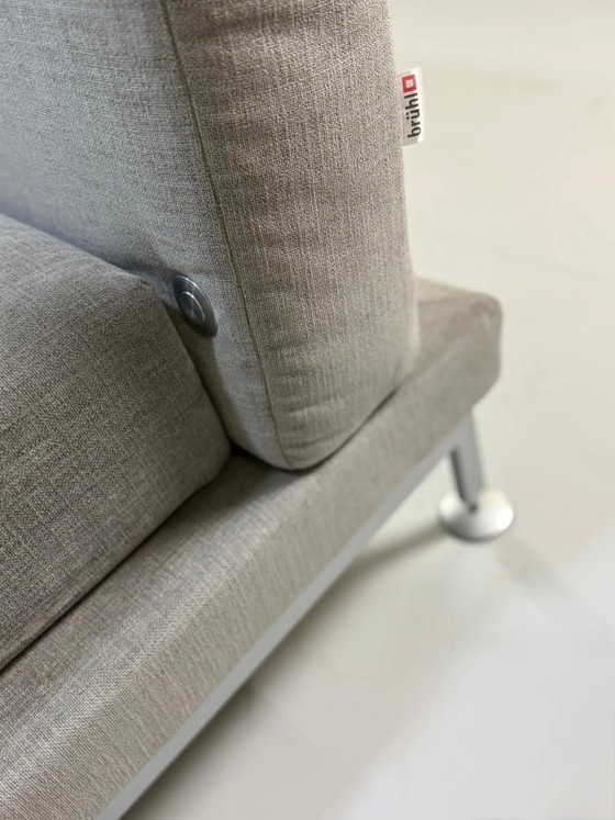 Image 1 of Brühl Moule Sofá Grau Silber Schlafsofa Sofá de diseño