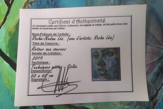 Image 1 of Léa ROCHE - Back to the Roots - Digital painting under frame