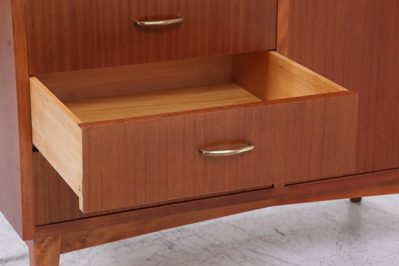 Image 1 of Rare Étagère Vintage Années 60 | Mid Century Armoire à étagères Tiroirs Rétro Bois Rangement #07-69