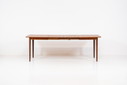 Gran mesa de comedor extensible de Rastad &amp; Relling para Gustav Bahus (Noruega, años 50). 