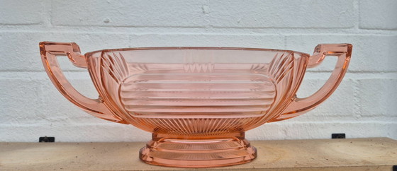 Image 1 of Centrotavola in vetro Art Déco Rosalin - Design geometrico