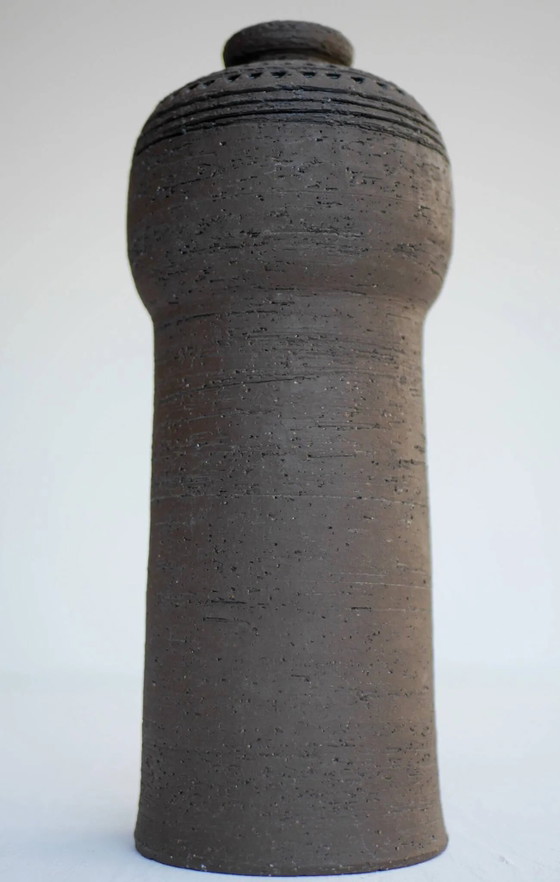 Image 1 of Modernist, earthenware ceramic vase by Inger Persson for Rörstrand, Sweden