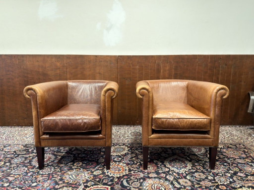 Set de Sillones de Cuero de Oveja Laura Ashley