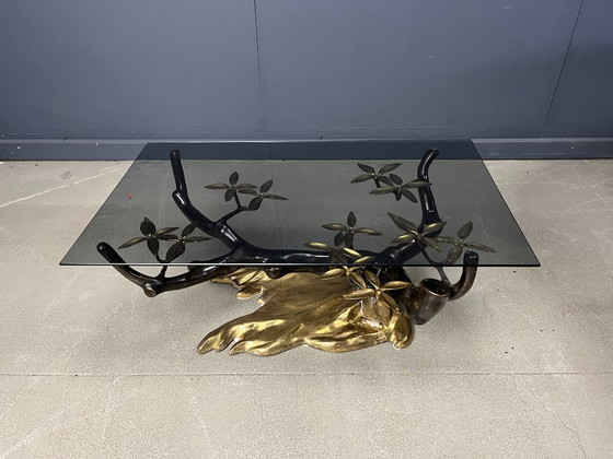 Image 1 of Bronze bonsai coffee table by Willy daro, 1970s