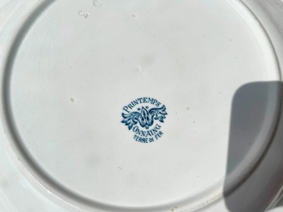 Large round vintage ironstone platter, Onnaing Spring pattern – Crockery (photo 8 of 8)