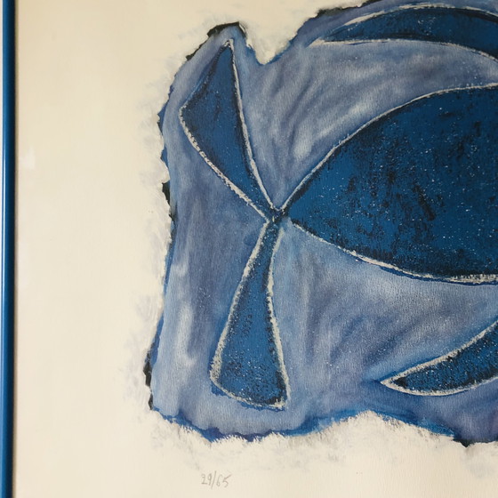 Image 1 of Litografia "coppia di pesci" di Rémi Pesce