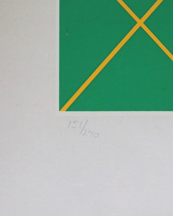 Image 1 of Sérigraphie colorée Gudrun Pagter édition limitée