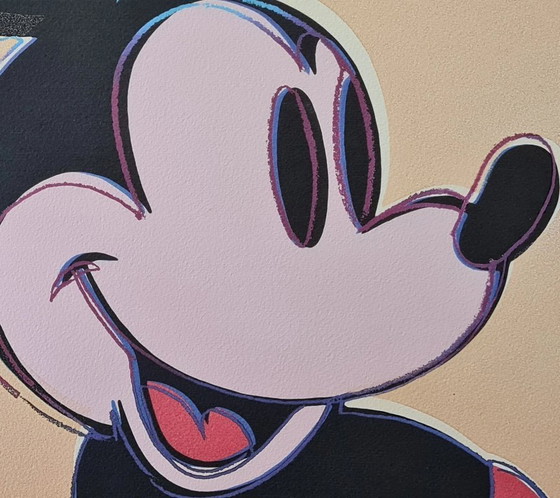 Image 1 of D'après Andy Warhol, Mickey Mouse, années 1980, lithographie