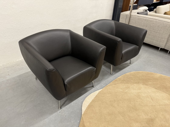 Image 1 of 2 Gelderland 6250 Fauteuil Zwart Leer