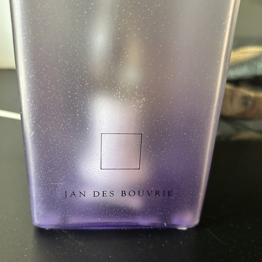 Lampada da tavolo vintage Jan des Bouvrie 'Ice Cubic' – Viola satinato