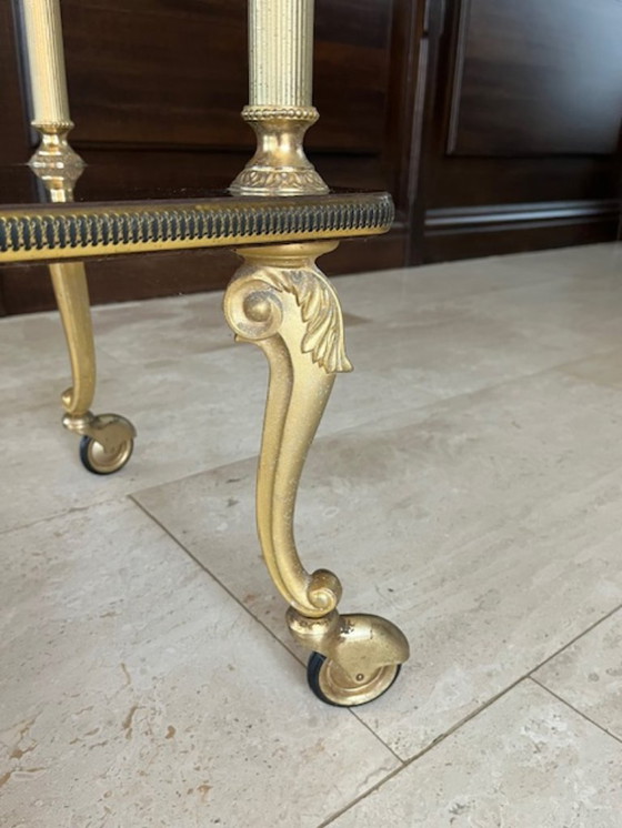 Image 1 of Elegante tavolo vintage mobile anni '60-'70 - Impiallacciato