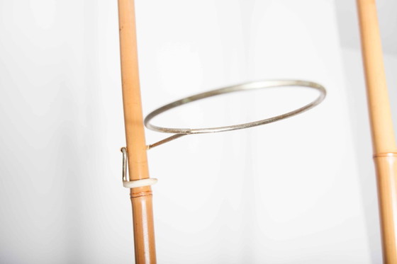 Image 1 of Atypical bamboo and brass indoor revolving plant door, Suise 1960