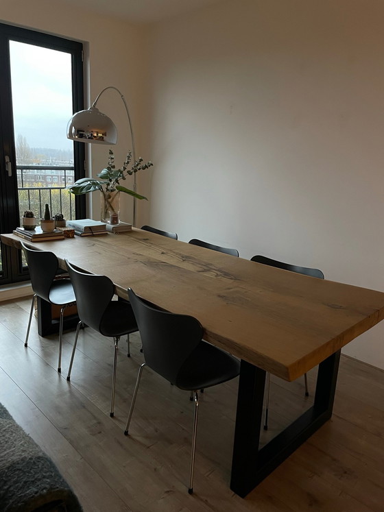 Image 1 of Massief eiken eettafel RAW interior