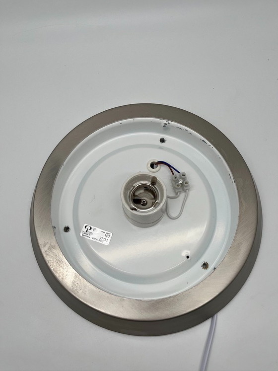 Image 1 of Lampada da soffitto Peill & Putzler “KIBO” (Modello 71333) – Germania, vetro opalino/trasparente, vintage