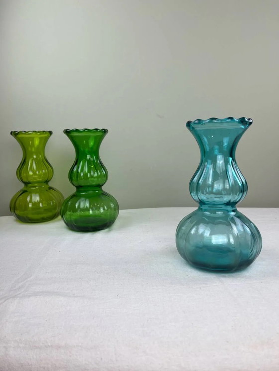 Vaso vintage blu laguna – Vasi, Crystal, Glass (photo 5 of 6)