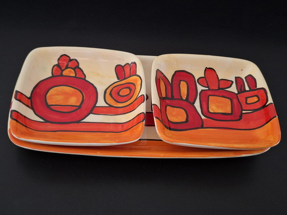 Image 1 of Plats de service vintage, lot de 3